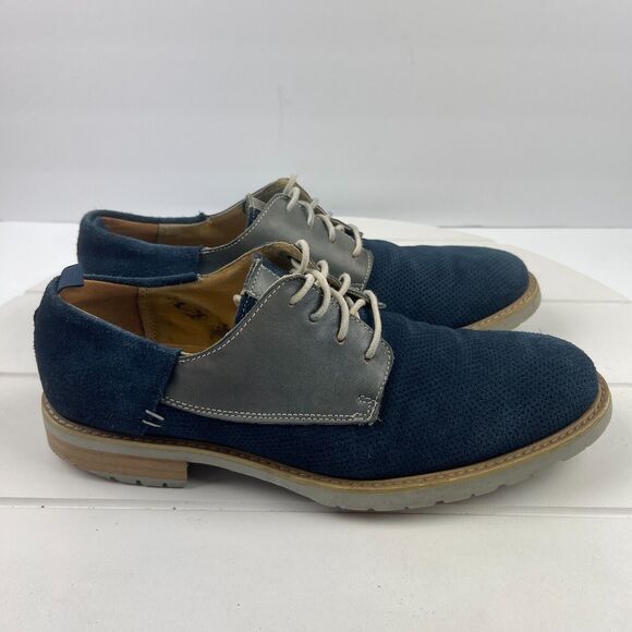 Steve Madden Men Other - STEVE MADDEN Mens Dress Shoes Size 9 Two Tone Blue Suede ROQUE